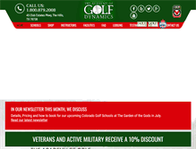 Tablet Screenshot of golfdynamics.com